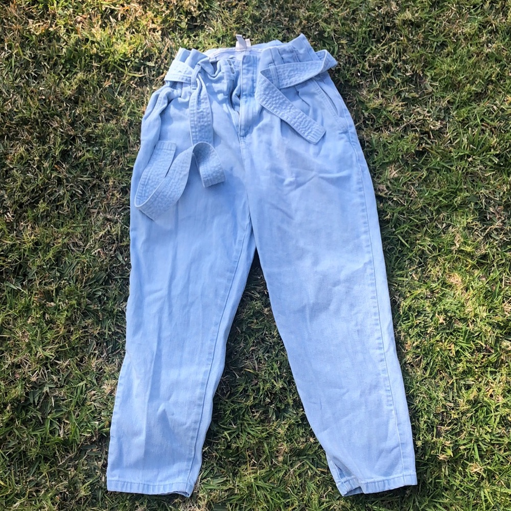 High waist soft denim
